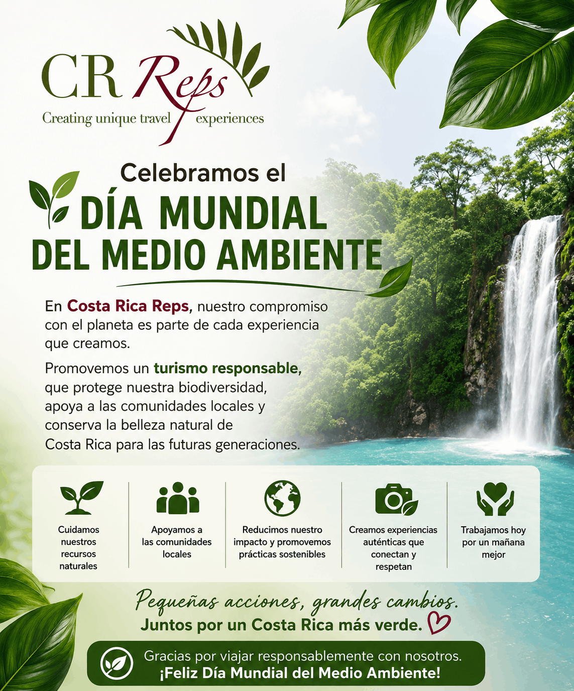 Celebramos el DÍA MUNDIAL DEL MEDIO AMBIENTE - Costa Rica Reps